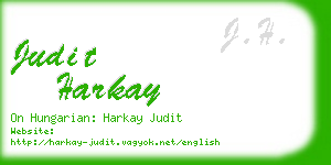 judit harkay business card